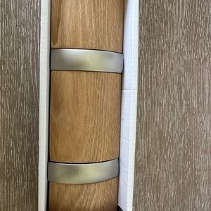 Flip solid wood 5 hook wall mounted coat rack